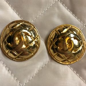Chanel vintage clip on earrings circa mid-1980s
